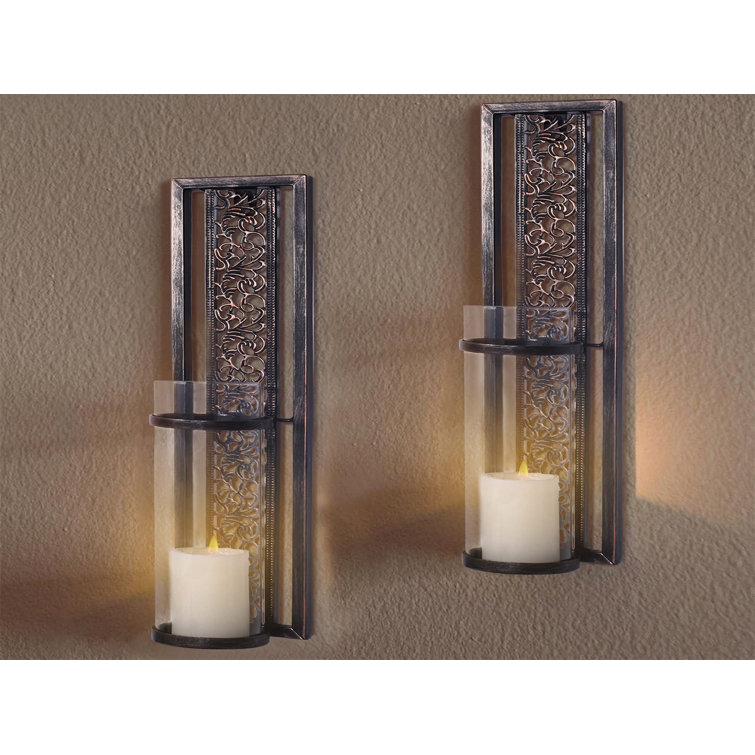 Wall sconce deals candle holders